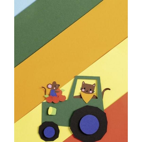 Carton colorat asortat 10 culori A4