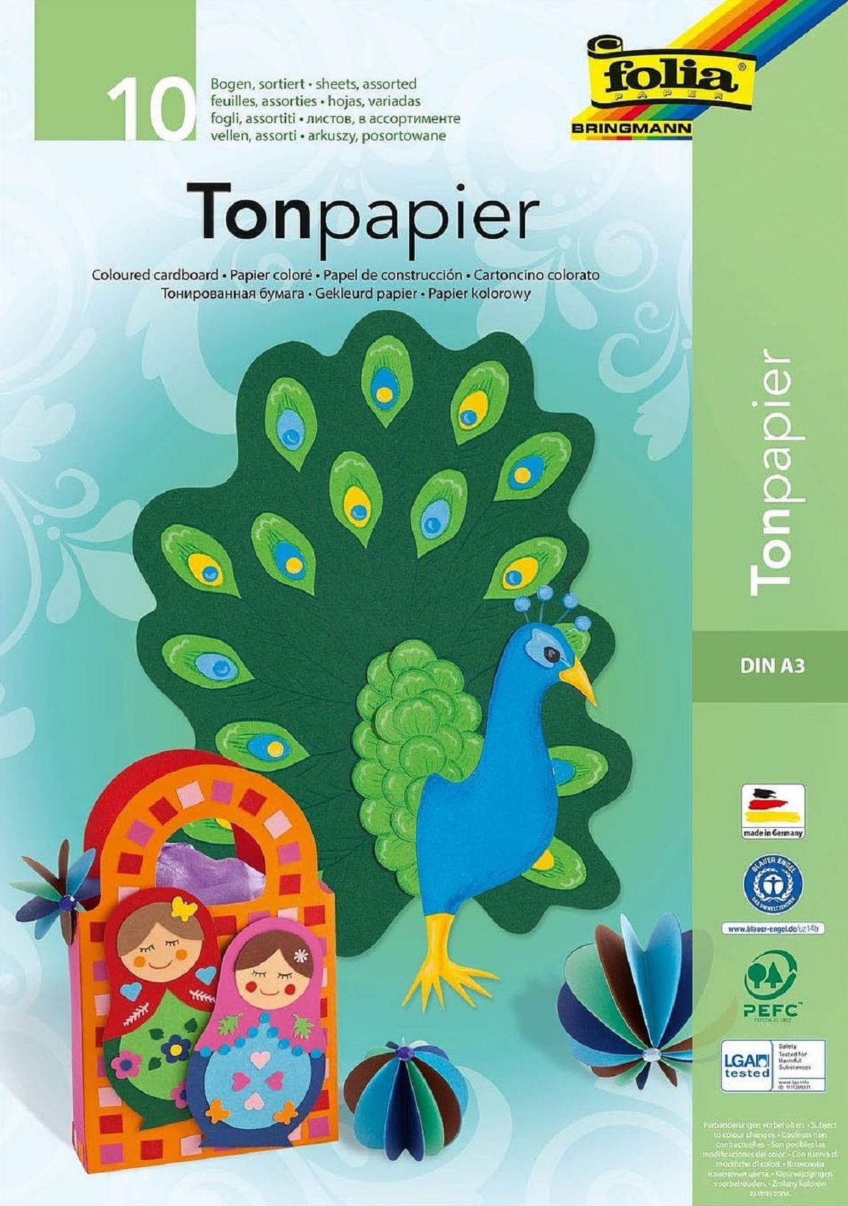 Imaginea produsului 'Carton colorat asortat 20 culori A3'