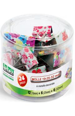 Imaginea produsului 'Clipsuri metalice colorate 24 buc/cutie'