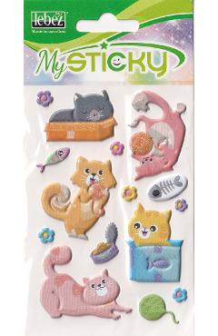 Imaginea produsului 'Stickere decorative. My sticky 3D. Pisici'
