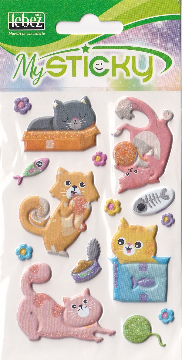Imaginea produsului 'Stickere decorative. My sticky 3D. Pisici'
