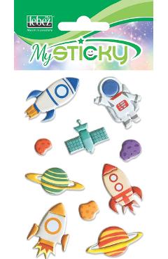 Imaginea produsului 'Stickere decorative. My sticky 3D. Spațiu'