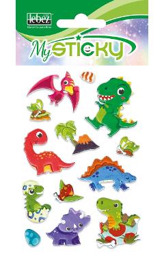 Imaginea produsului 'Stickere decorative. My sticky 3D. Dinozauri'