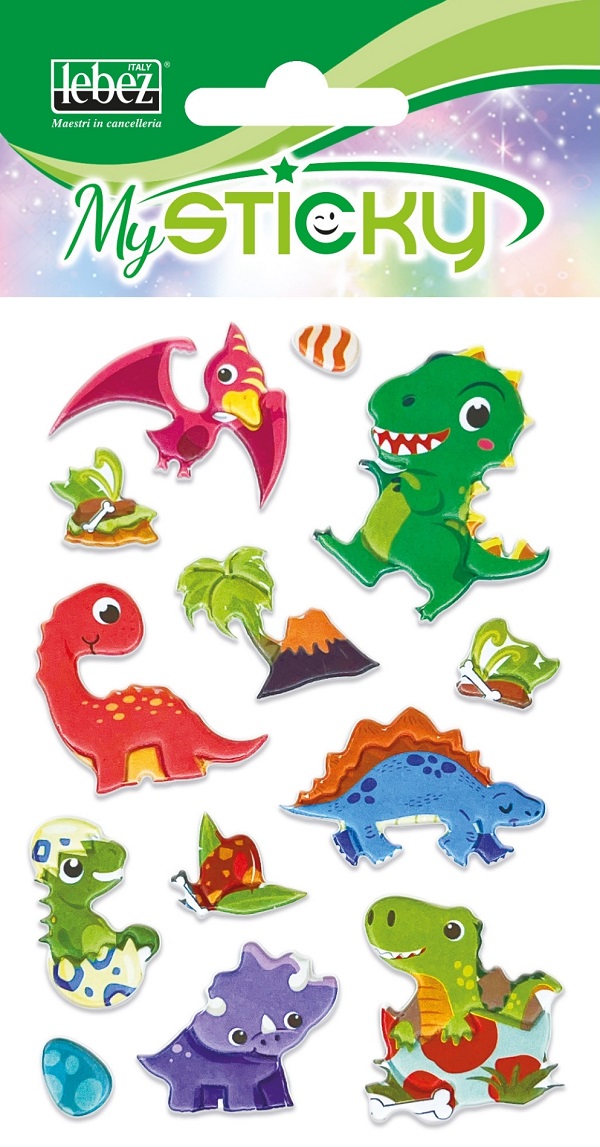 Imaginea produsului 'Stickere decorative. My sticky 3D. Dinozauri'