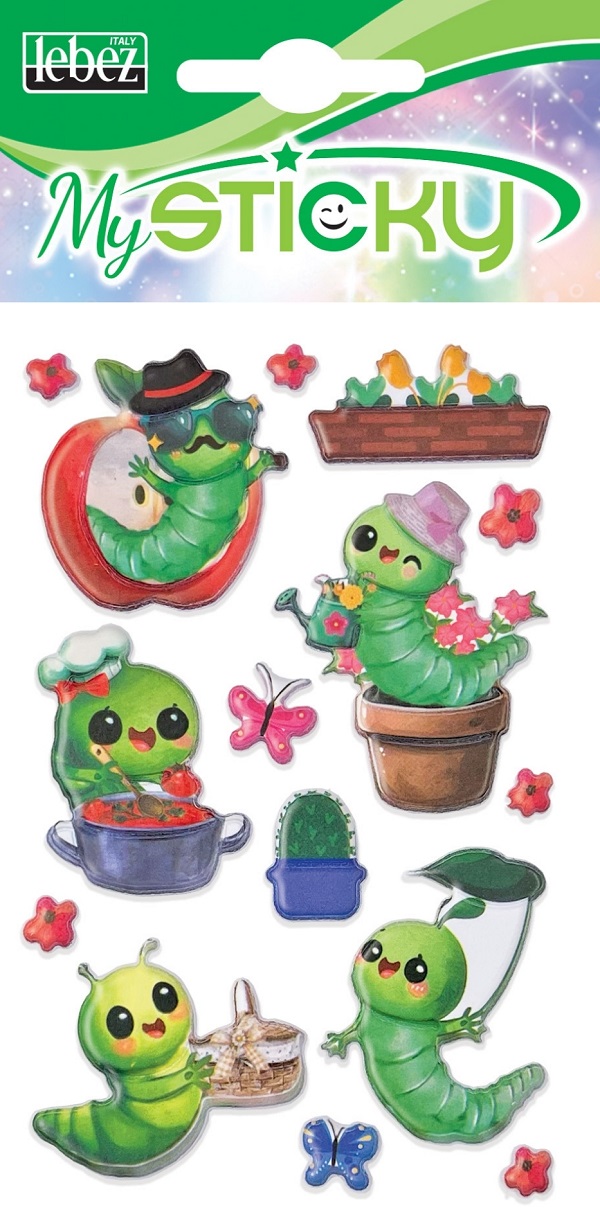 Imaginea produsului 'Stickere decorative. My sticky 3D. Omizi'