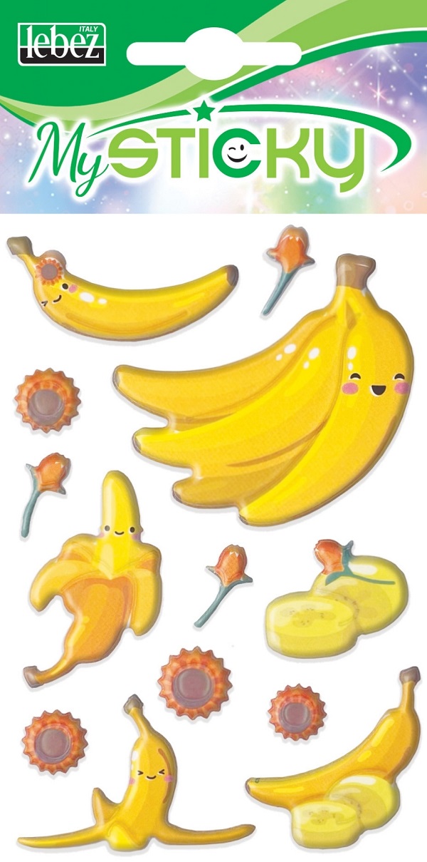 Imaginea produsului 'Stickere decorative. My sticky 3D. Banane'