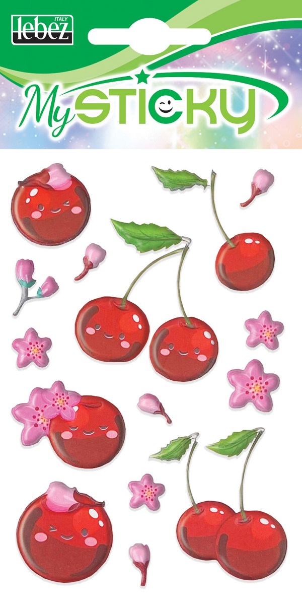 Imaginea produsului 'Stickere decorative. My sticky 3D. Cireșe'