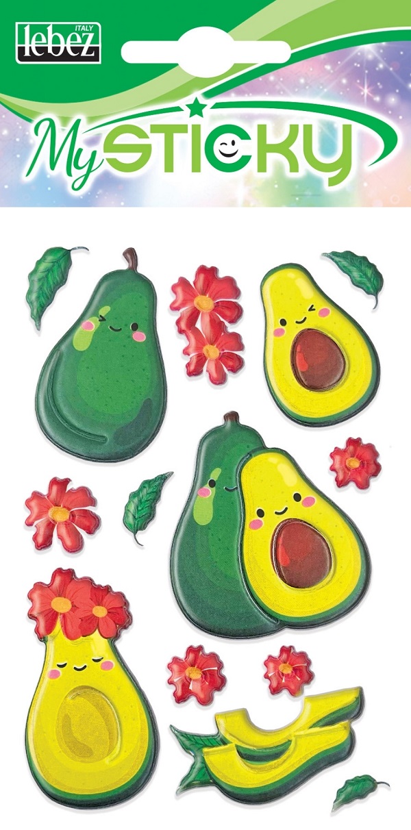 Imaginea produsului 'Stickere decorative. My sticky 3D. Avocado'
