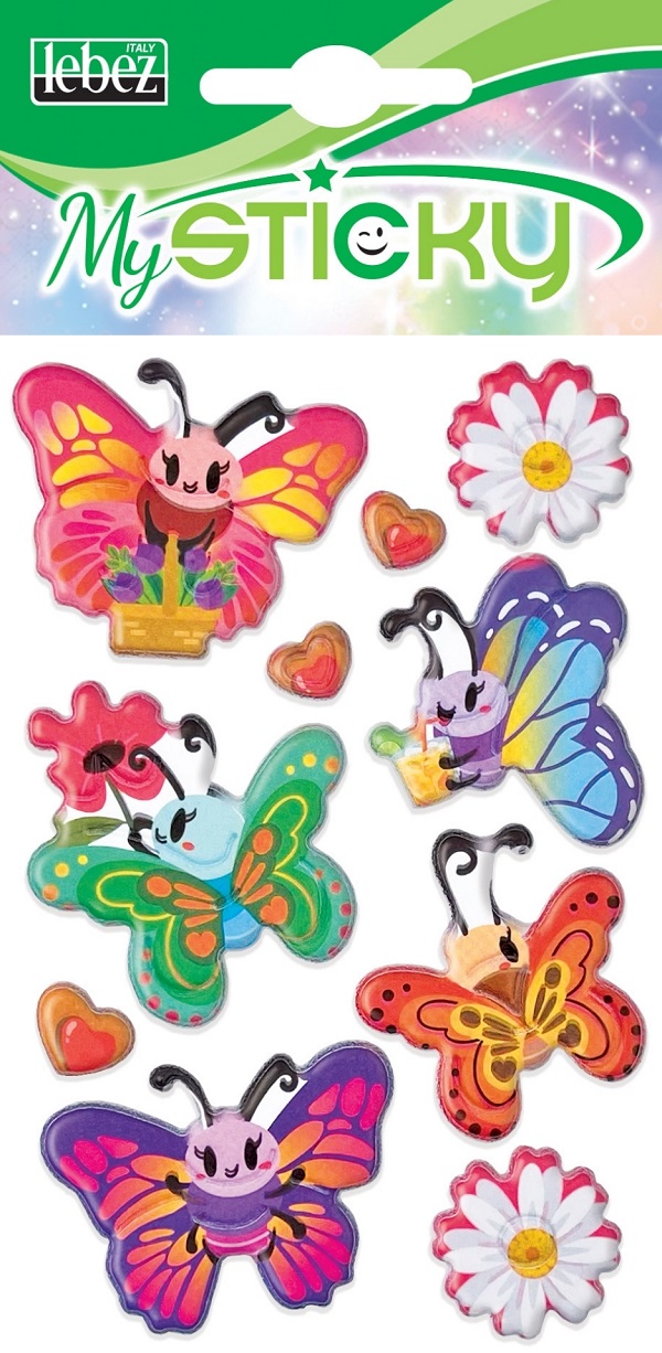 Imaginea produsului 'Stickere decorative. My sticky 3D.Fluturi'