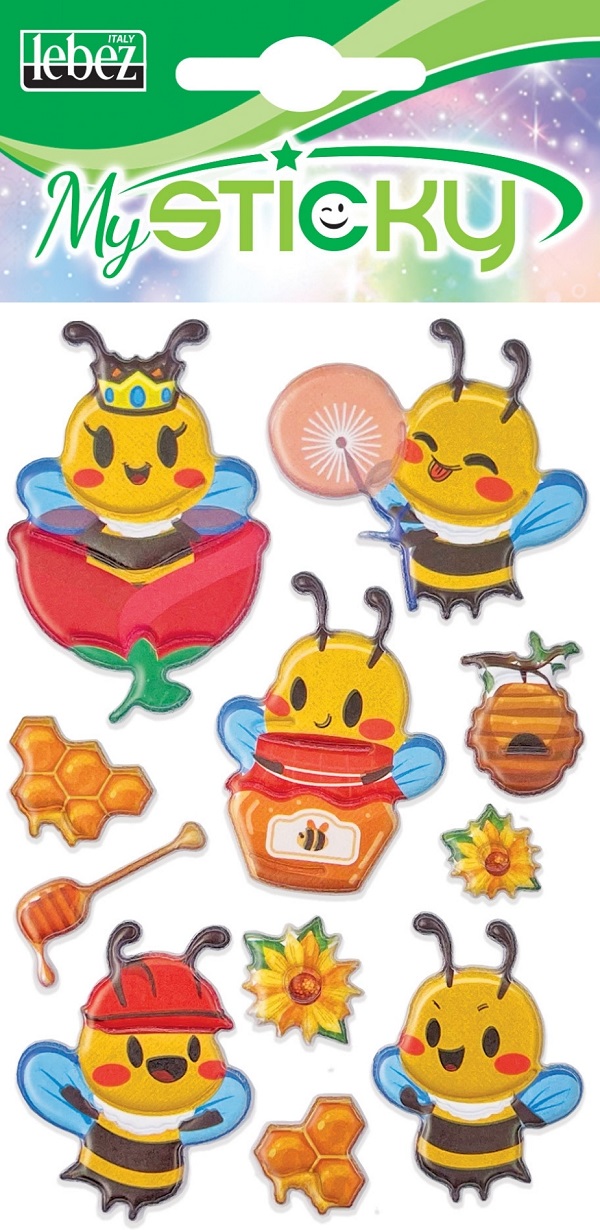 Imaginea produsului 'Stickere decorative. My sticky 3D. Albine'