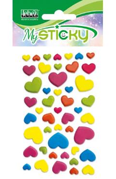 Imaginea produsului 'Stickere decorative. My sticky 3D. Inimioare colorate'