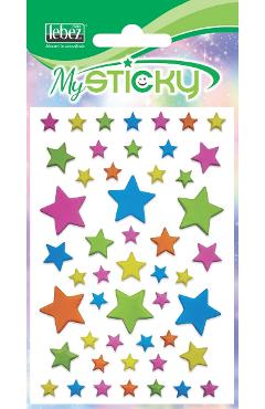 Imaginea produsului 'Stickere decorative. My sticky 3D. Steluțe colorate'