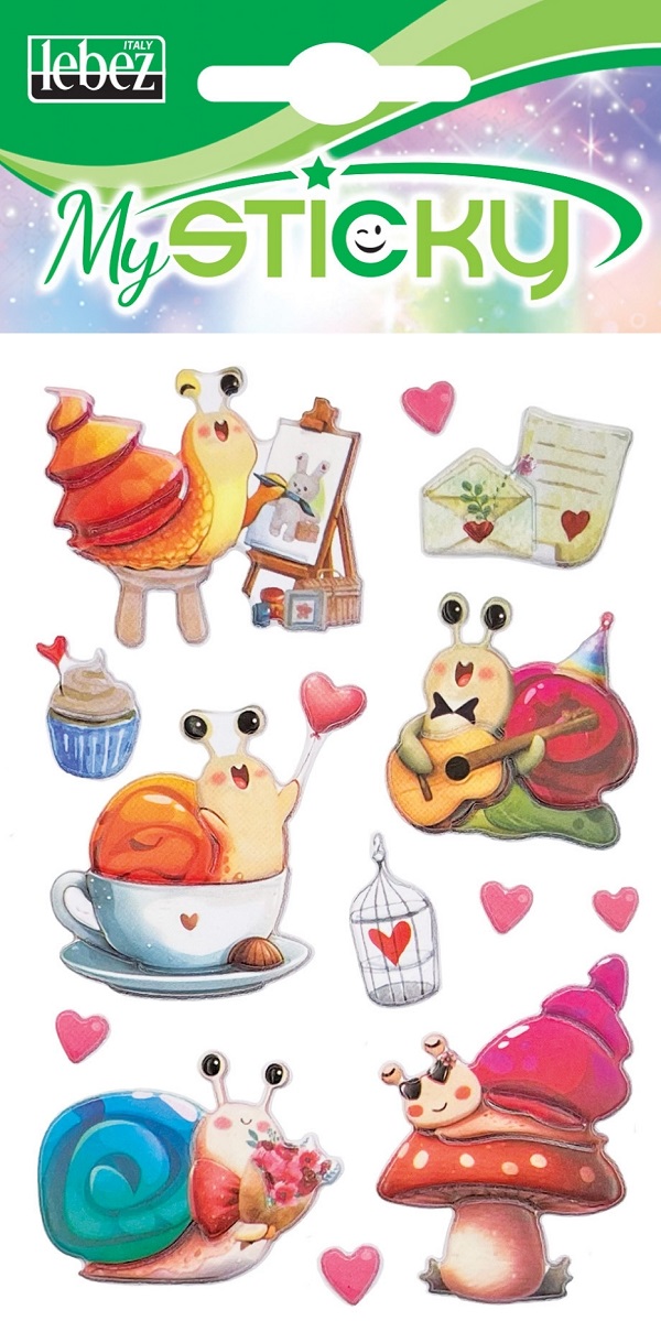 Imaginea produsului 'Stickere decorative. My sticky 3D. Melci'