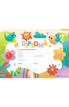 Coperta cărții 'Diplomă grădiniță. Floricele'