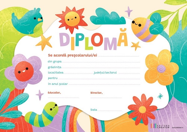 Coperta cărții 'Diplomă grădiniță. Floricele'