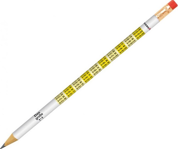 Imaginea produsului 'Creion grafit galben cu gumă: Tabla înmulțirii'
