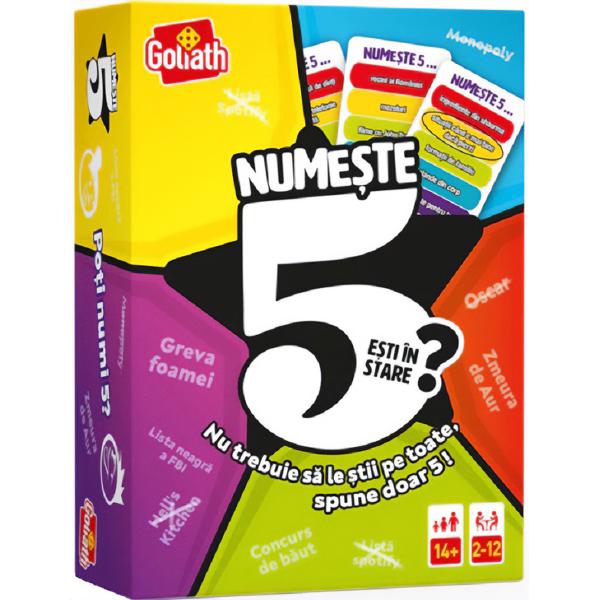 Joc de petrecere. Numeste 5
