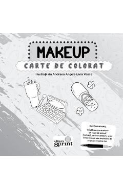 Carte de colorat. Makeup