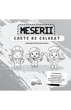 Carte de colorat. Meserii - Florentina Iancu