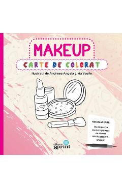 Carte de colorat. Makeup