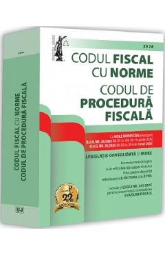 Coperta cărții 'Codul fiscal cu Norme. Codul de procedură fiscală Mai 2026'