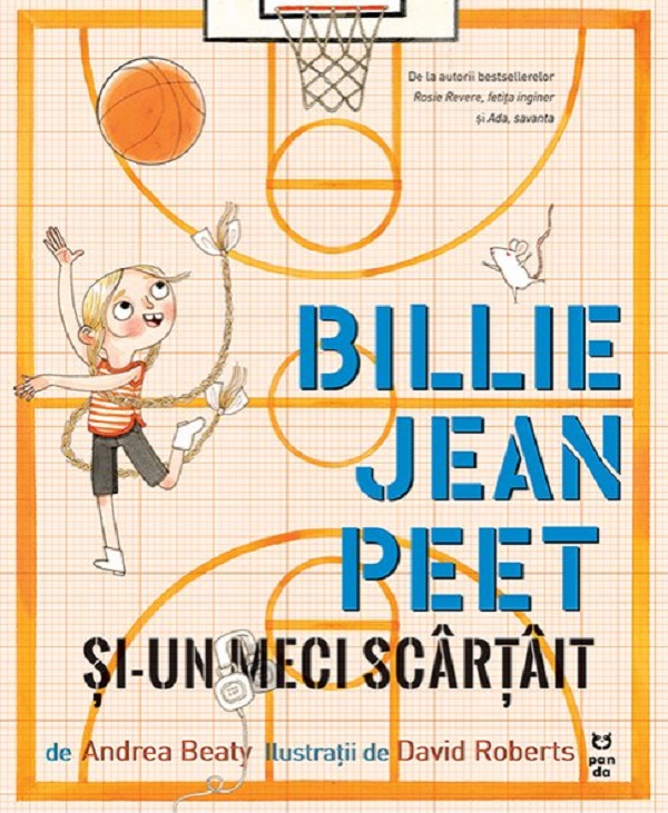 Coperta cărții 'Billie Jean Peet și-un meci scârtait - Andrea Beaty'