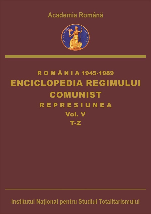 Coperta cărții 'eBook Romania: 1945-1989. Enciclopedia regimului comunist: Represiunea Vol.5: T-Z - Octavian Roske, Ana-Maria Catanus,'