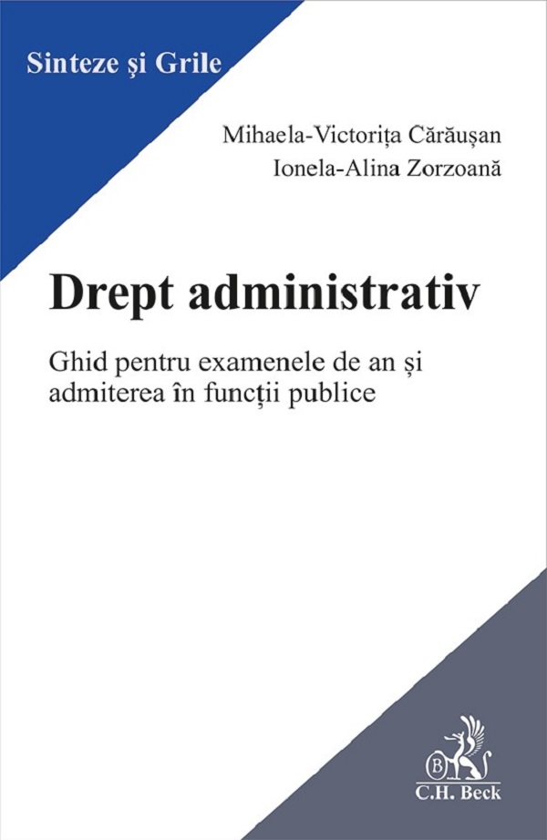 Coperta cărții 'Drept administrativ - Mihaela-Victorița Cărăușan, Ionela-Alina Zorzoană'