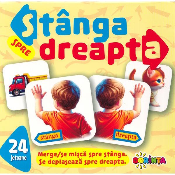 24 jetoane. Stanga spre Dreapta