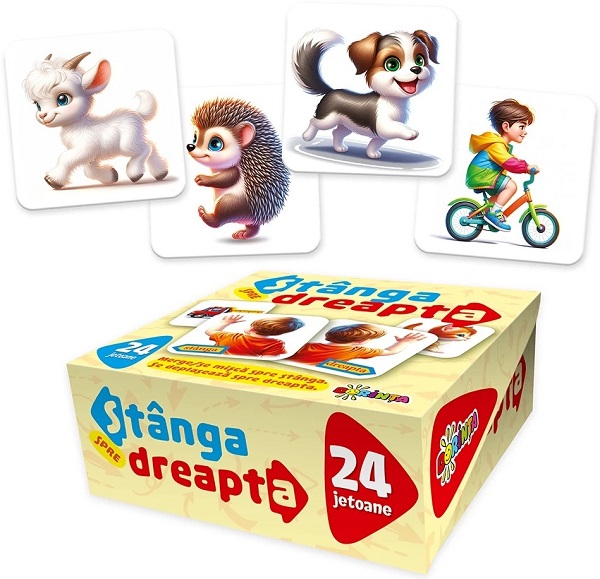 Coperta cărții '24 jetoane. Stânga spre Dreapta'