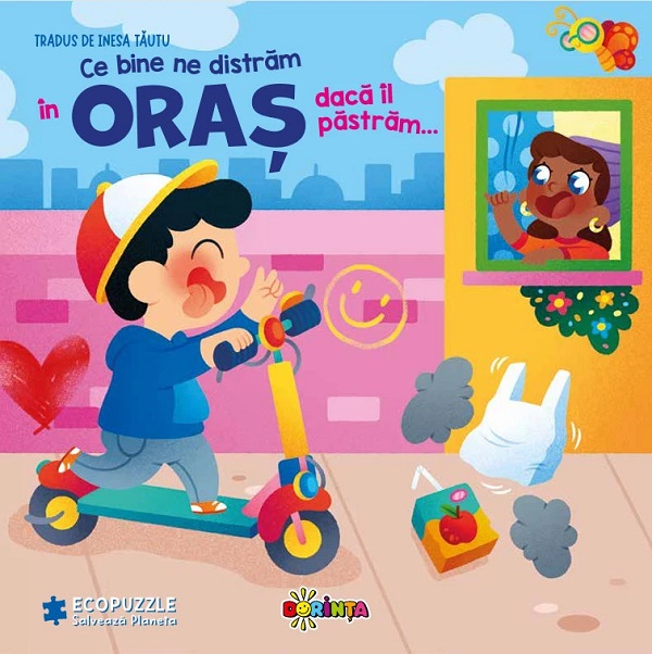 Coperta cărții 'Ce bine ne distrăm în oraș dacă îl păstrăm... Carte cu ecopuzzle - Paolo Mancini, Luca De Leone'