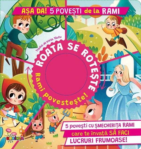 Coperta cărții 'Așa da! 5 povești de la Rami. Roata se rotește. Rami povestește! - Paolo Mancini, Luca De Leone'
