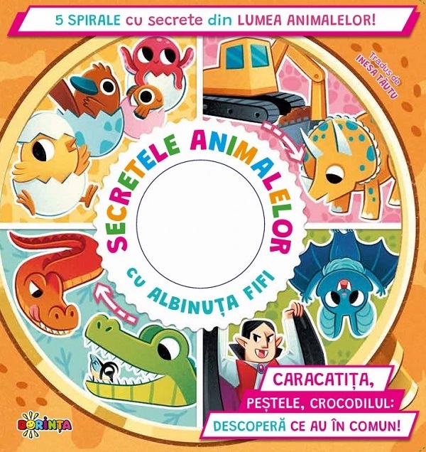 Coperta cărții 'Secretele animalelor cu albinuța Fifi. 5 spirale cu secrete din lumea animalelor! - Paolo Mancini, Luca De Leone'
