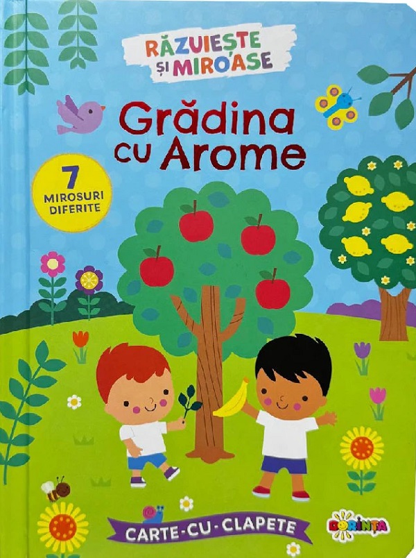 Coperta cărții 'Grădina cu arome. Carte cu clapete. Răzuiește și miroase! - Holly Morris'