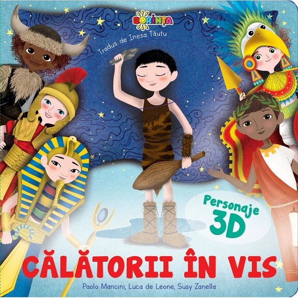 Coperta cărții 'Călătorii în vis cu personaje 3D - Paolo Mancini, Luca de Leone'