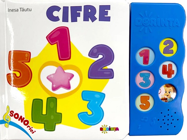 Coperta cărții 'Carte cu sunete: Cifre - Inesa Tăutu'