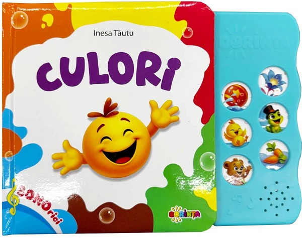 Coperta cărții 'Carte cu sunete. Culori - Inesa Tăutu'