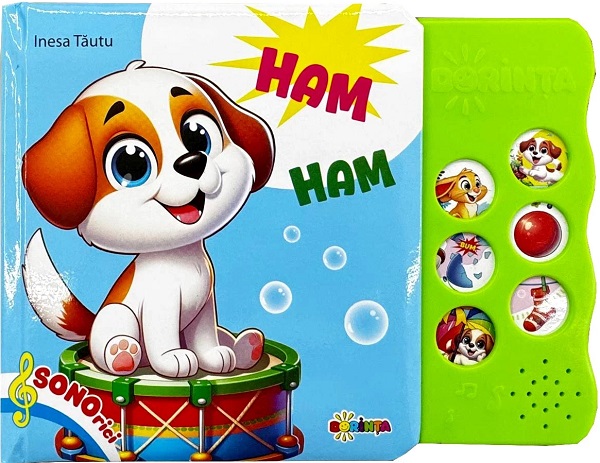 Coperta cărții 'Carte cu sunete. Ham ham - Inesa Tăutu'