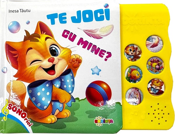 Coperta cărții 'Carte cu sunete. Te joci cu mine? - Inesa Tăutu'