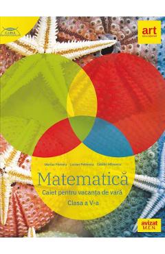 Coperta cărții 'Matematică - Clasa 5 - Caiet pentru vacanța de vară - Marius Perianu, Cătălin Stănică, Lucian Petrescu'