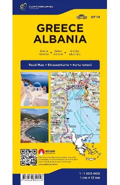 Harta. Greece, Albania