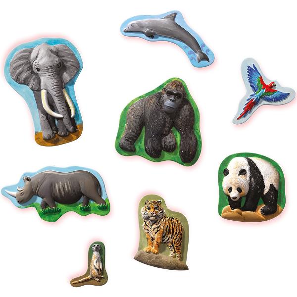 Set creativ: Mulaj si pictura. Animale
