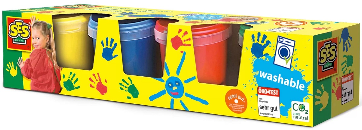 Imaginea produsului 'Set acuarele pentru degete 4 buc'
