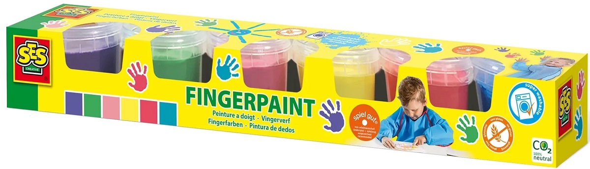 Imaginea produsului 'Set acuarele pentru degete 6 buc'