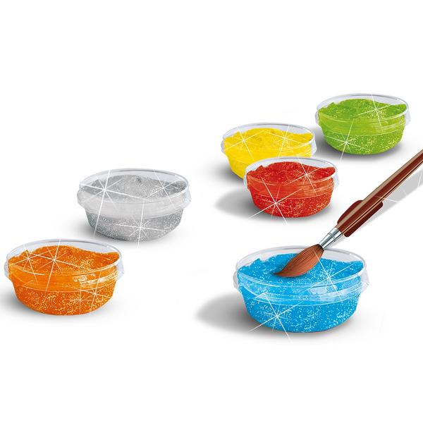 Set acuarele pasta glitter. Guasa