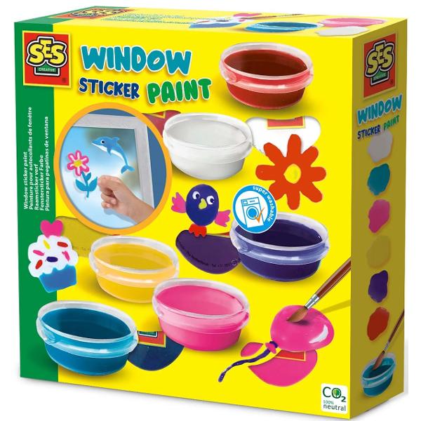 Set acuarele stickere pentru ferestre