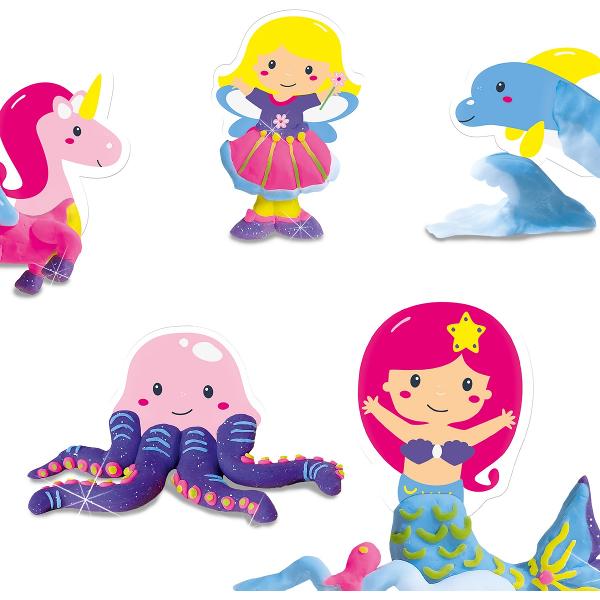 Set creativ plastilina care-si schimba culoarea: Fairy Tales