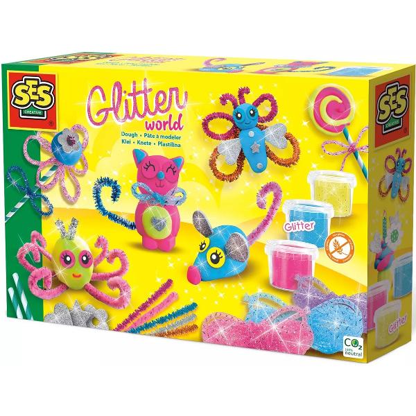Set creativ plastilina: Glitter World