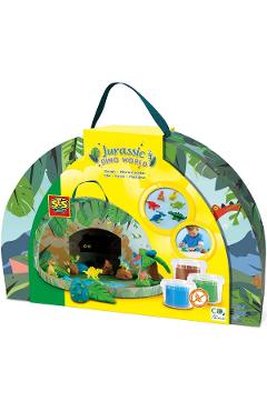 Imaginea produsului 'Plastilină în geantă tematică. Jurassic Dino World'