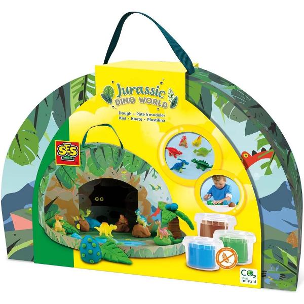 Plastilina in geanta tematica. Jurassic Dino World